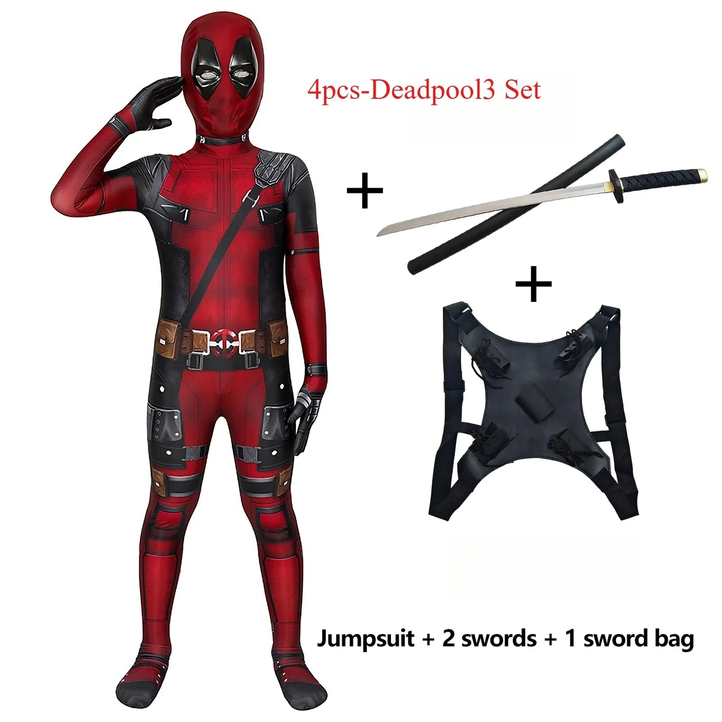 Deadpool Costume Kids Child