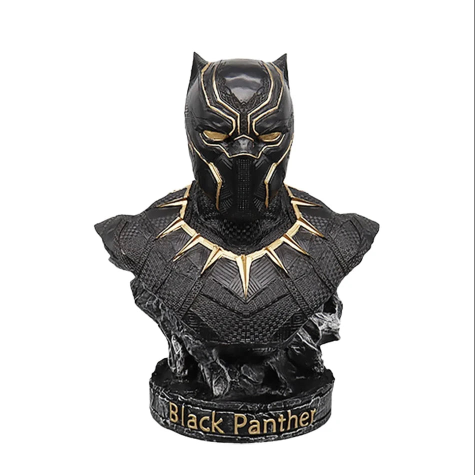 Iron Man & Black Panther Bust Duo – 16cm Marvel Avengers Resin Statues