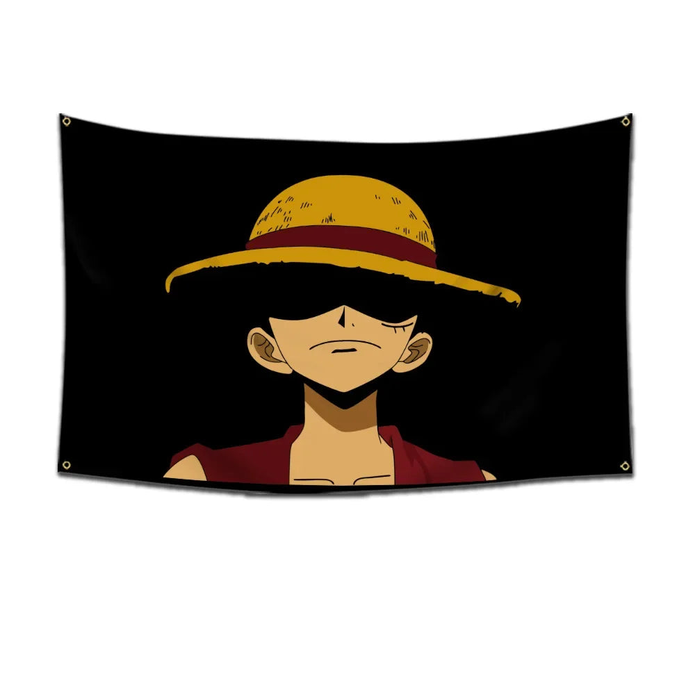 One Piece Jolly Roger Flag Set – Official Pirate Crew Wall Decor