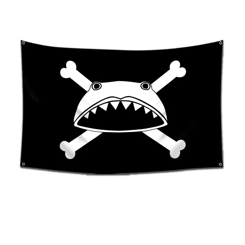 One Piece Jolly Roger Flag Set – Official Pirate Crew Wall Decor