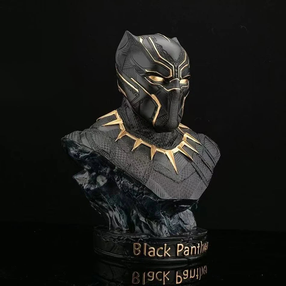 Iron Man & Black Panther Bust Duo – 16cm Marvel Avengers Resin Statues