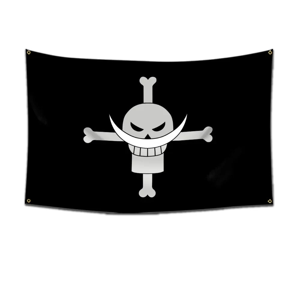 One Piece Jolly Roger Flag Set – Official Pirate Crew Wall Decor