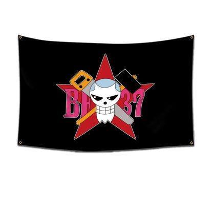 One Piece Jolly Roger Flag Set – Official Pirate Crew Wall Decor