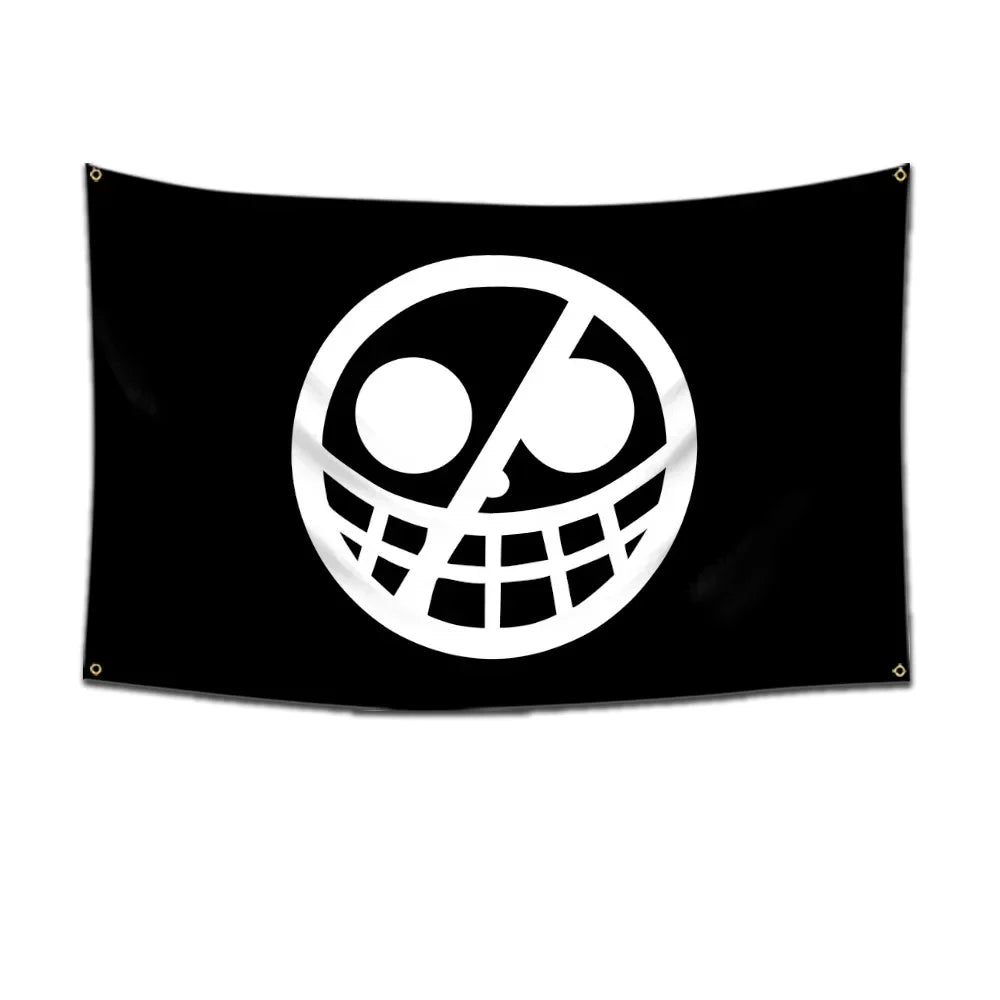 One Piece Jolly Roger Flag Set – Official Pirate Crew Wall Decor