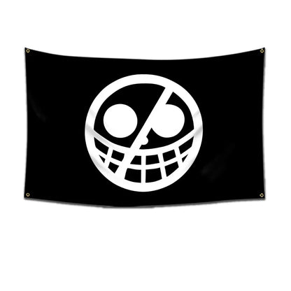 One Piece Jolly Roger Flag Set – Official Pirate Crew Wall Decor