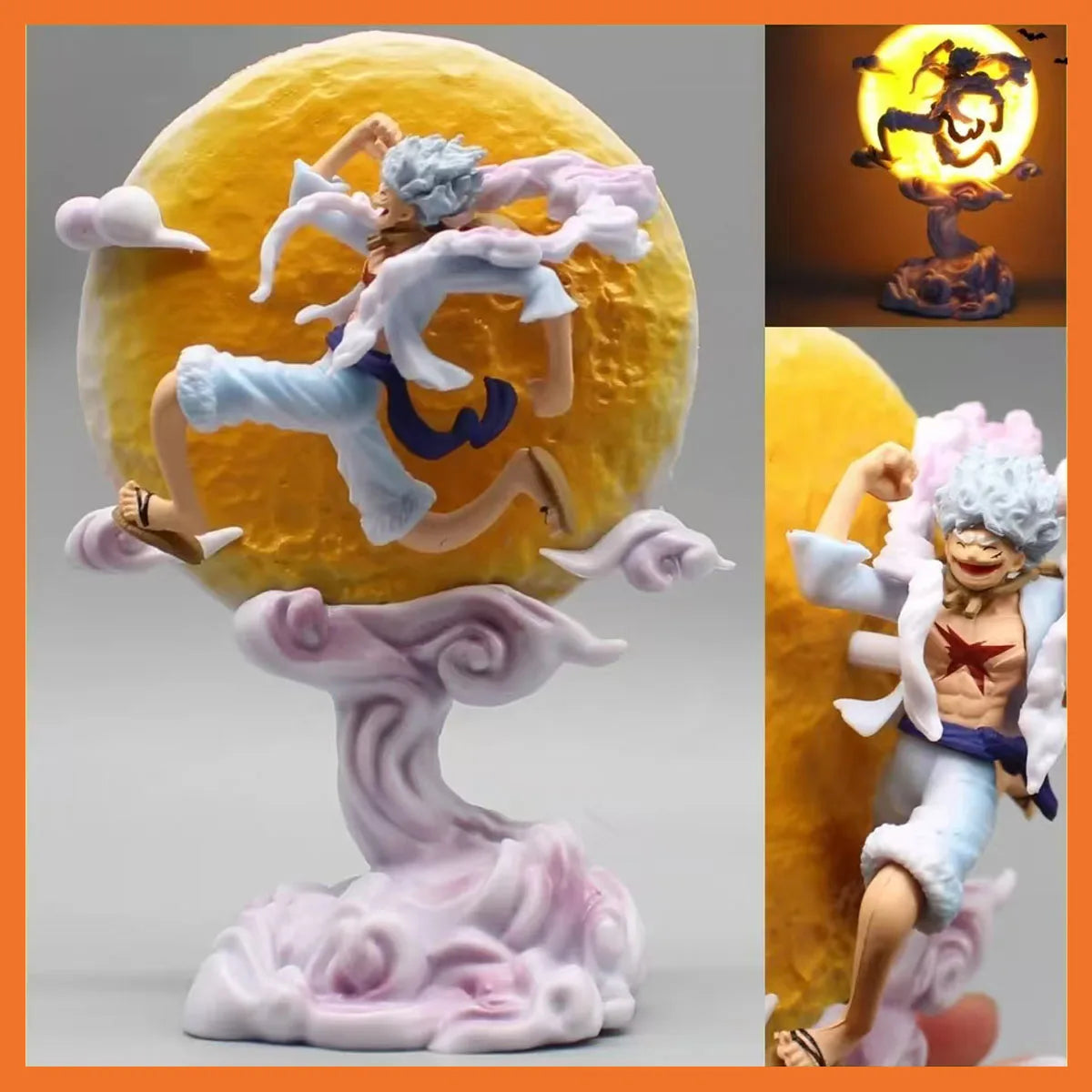 One Piece: Gear 5 'Moonlight Nika' Luffy – 16cm Glow-Base Action Figure"