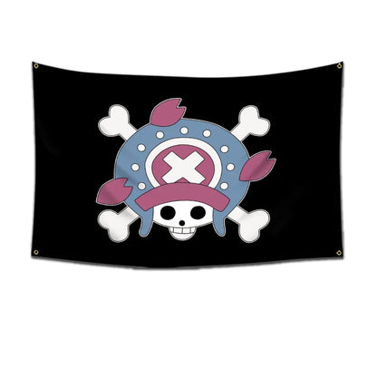 One Piece Jolly Roger Flag Set – Official Pirate Crew Wall Decor
