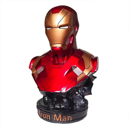 Iron Man & Black Panther Bust Duo – 16cm Marvel Avengers Resin Statues