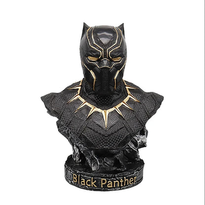 Iron Man & Black Panther Bust Duo – 16cm Marvel Avengers Resin Statues